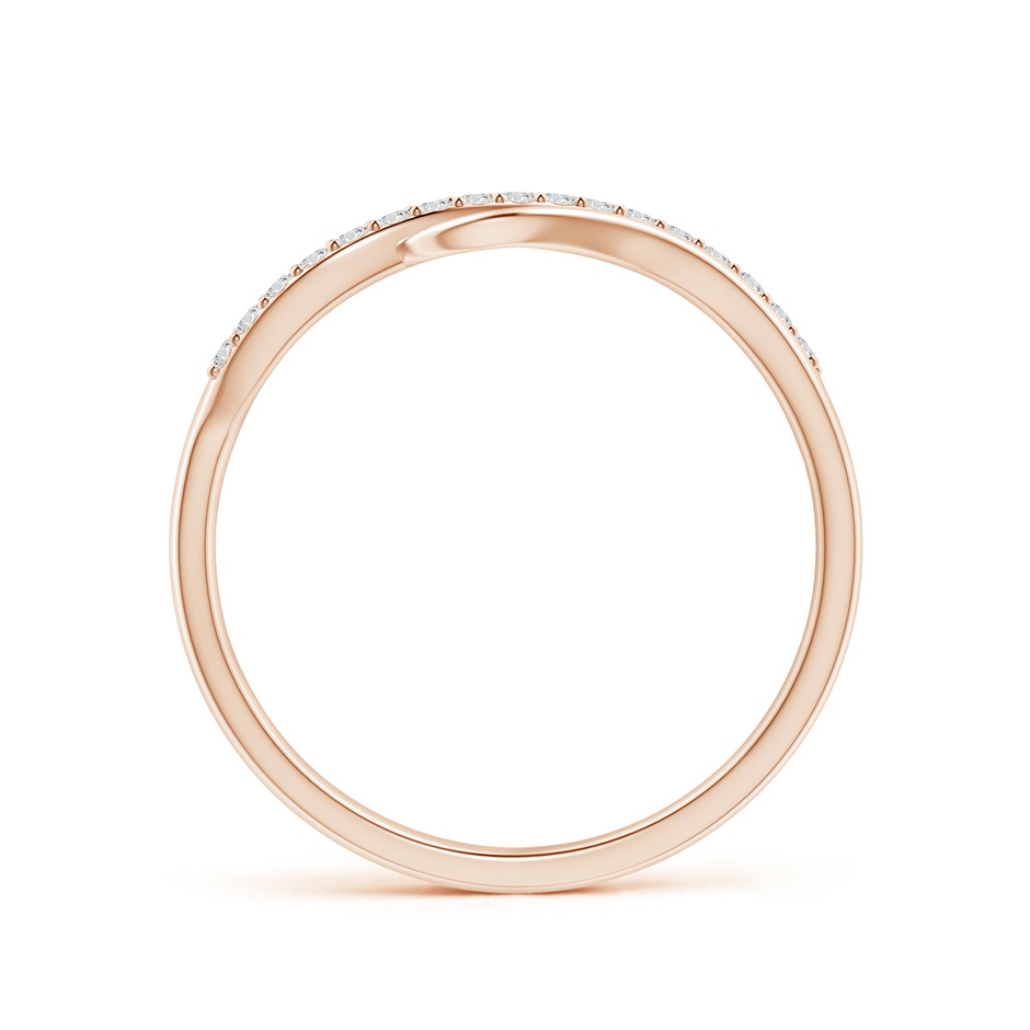 1mm HSI2 Diamond Swirl Bypass Ring in 10K Rose Gold side 199
