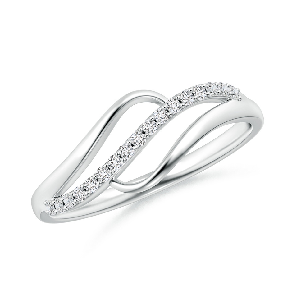 1mm HSI2 Diamond Swirl Bypass Ring in P950 Platinum 