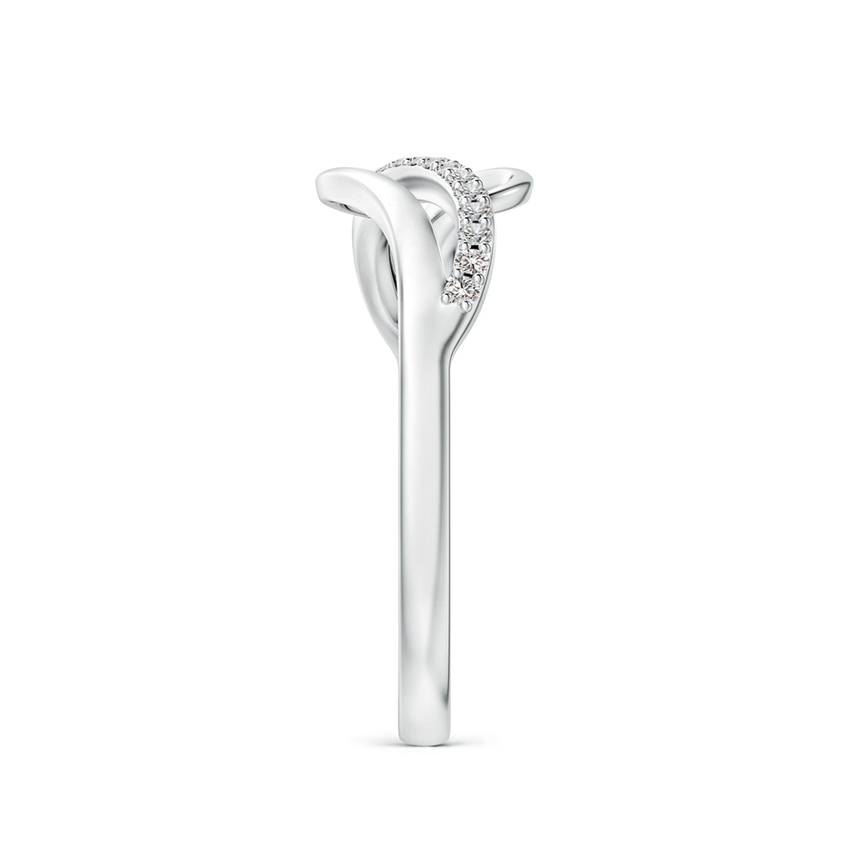 1mm IJI1I2 Diamond Swirl Bypass Ring in White Gold side 299