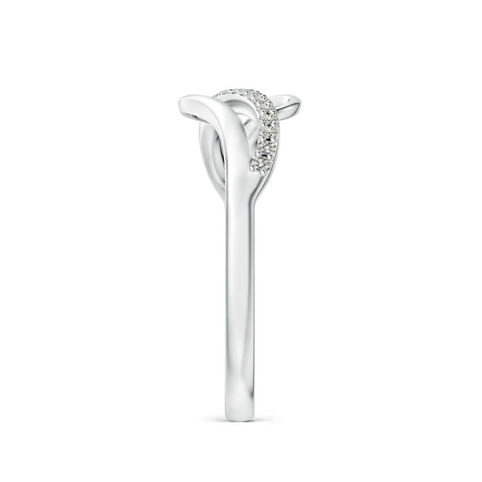 1mm KI3 Diamond Swirl Bypass Ring in S999 Silver side 299