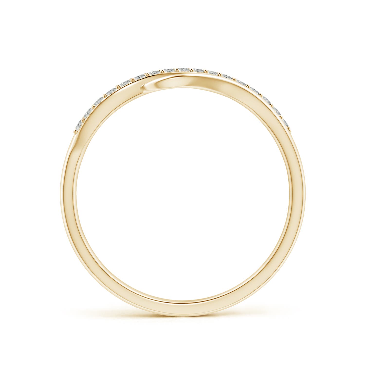 Angara Natural Diamond Swirl Bypass Ring in 14K Solid Gold (1MM) - Bild 22 von 40