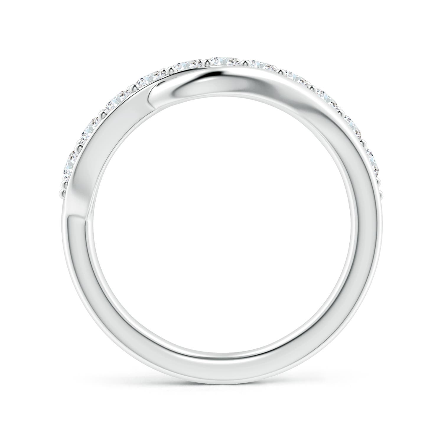 2.5mm GVS2 Diamond Swirl Bypass Ring in P950 Platinum