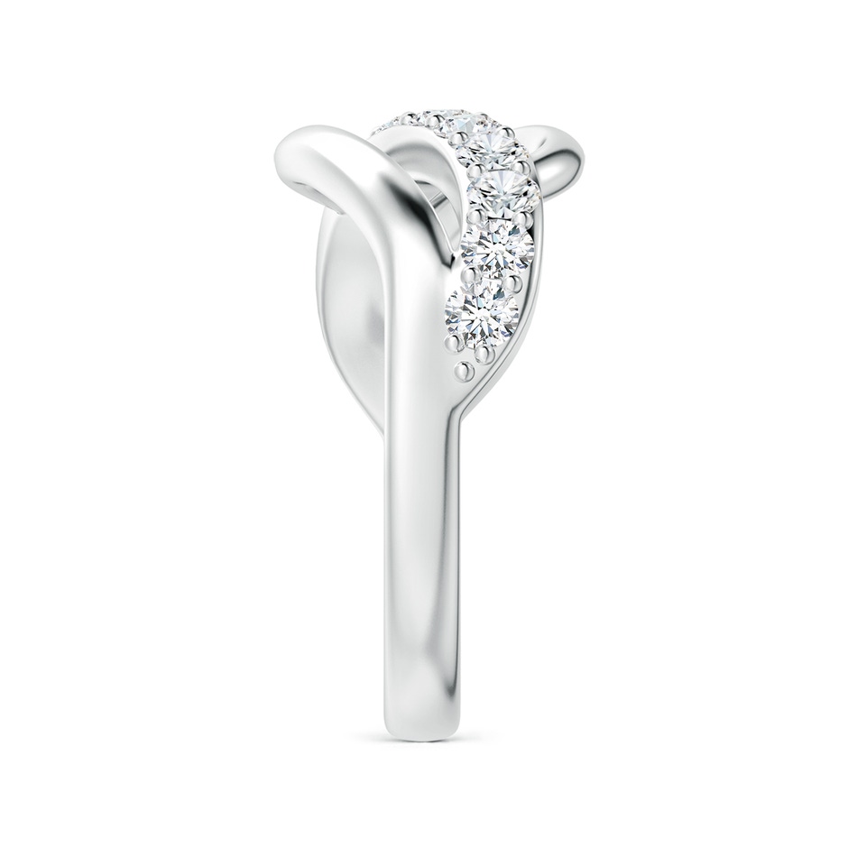 2.5mm GVS2 Diamond Swirl Bypass Ring in P950 Platinum side 299