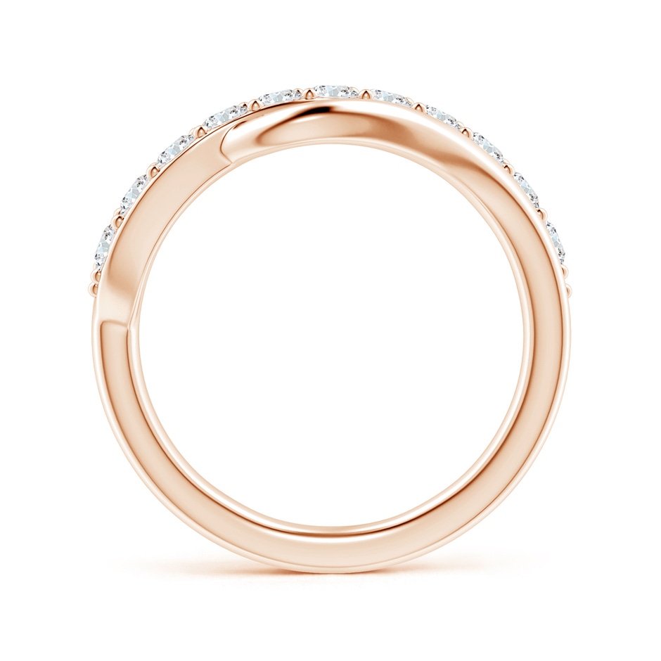 2.5mm GVS2 Diamond Swirl Bypass Ring in Rose Gold side 199
