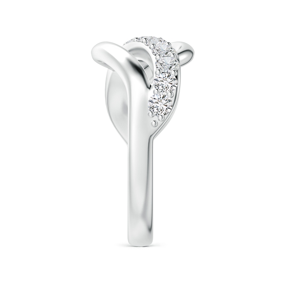 2.5mm HSI2 Diamond Swirl Bypass Ring in P950 Platinum side 299
