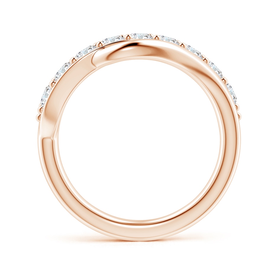 3mm GVS2 Diamond Swirl Bypass Ring in 18K Rose Gold side 199