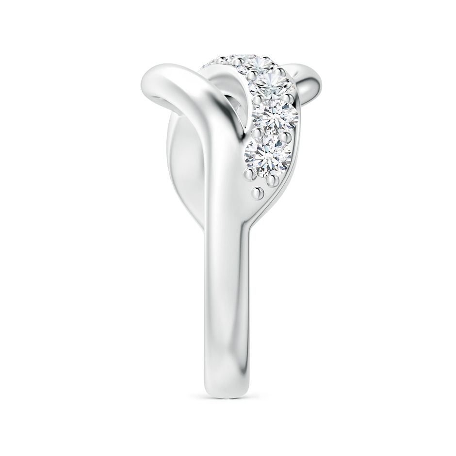 3mm GVS2 Diamond Swirl Bypass Ring in P950 Platinum side 299