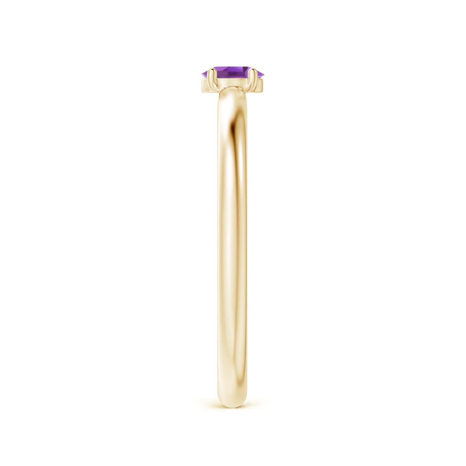 A - Amethyst / 0.14 CT / 14 KT Yellow Gold