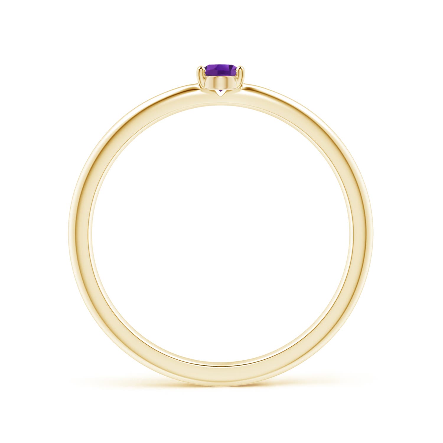 AAA - Amethyst / 0.14 CT / 14 KT Yellow Gold