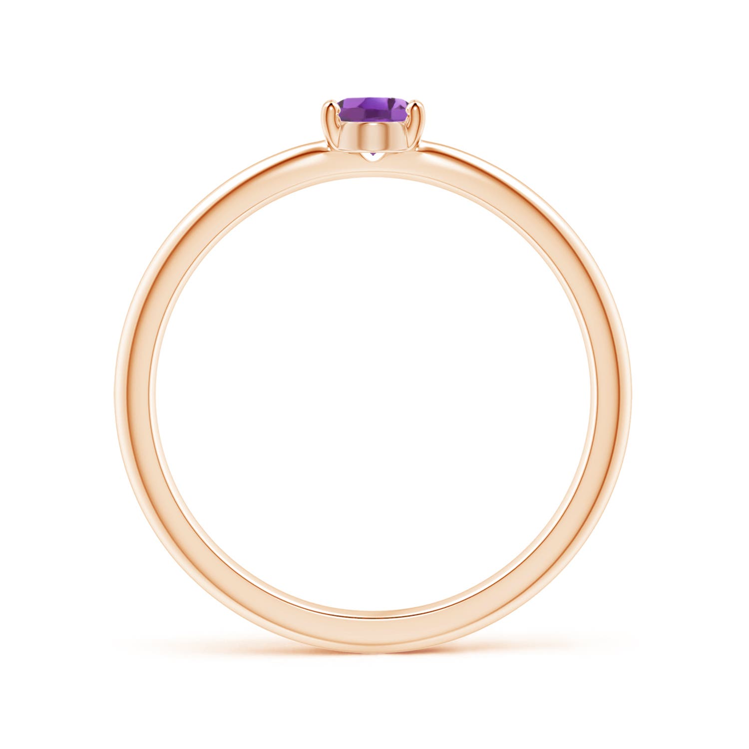 A - Amethyst / 0.3 CT / 14 KT Rose Gold