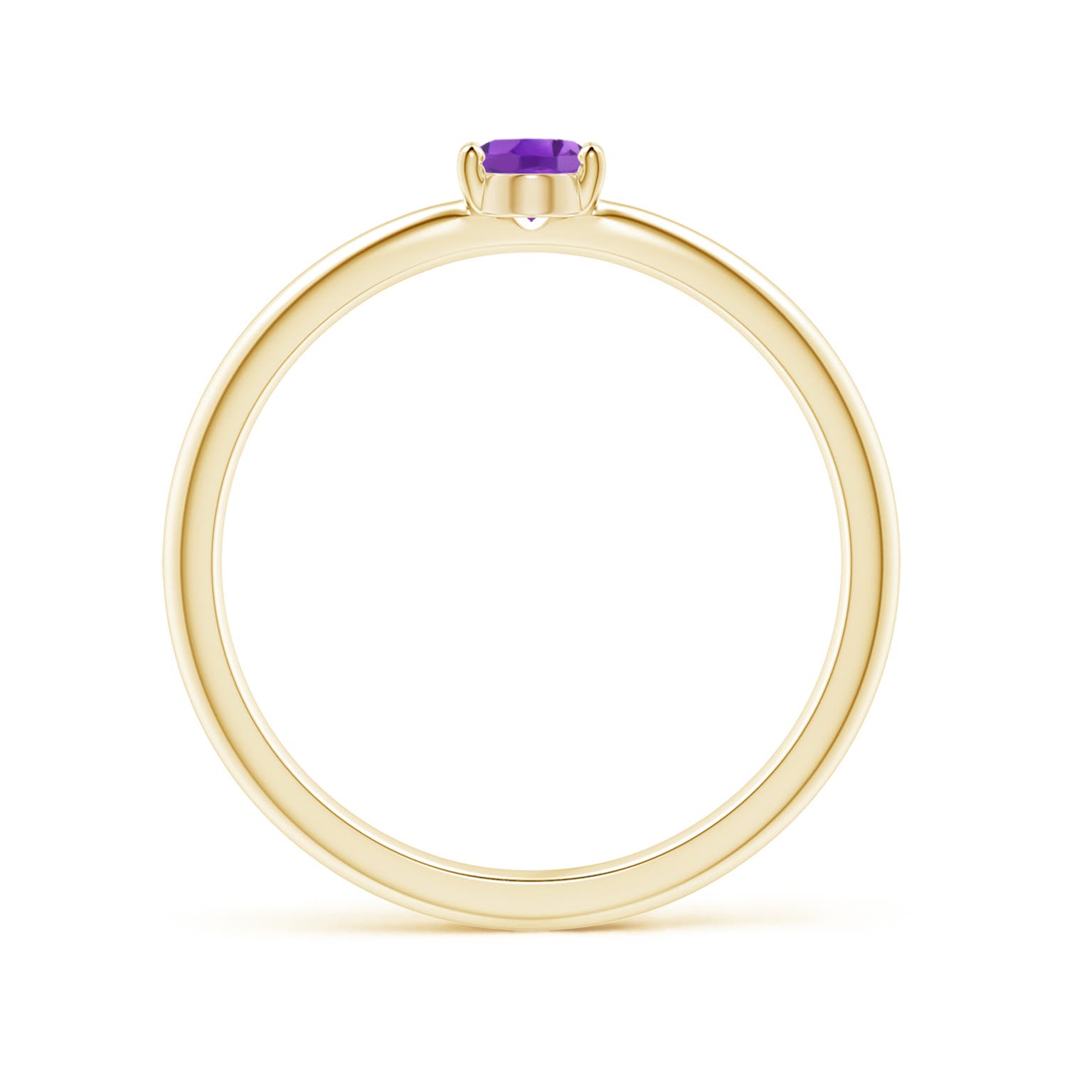 AA - Amethyst / 0.3 CT / 14 KT Yellow Gold