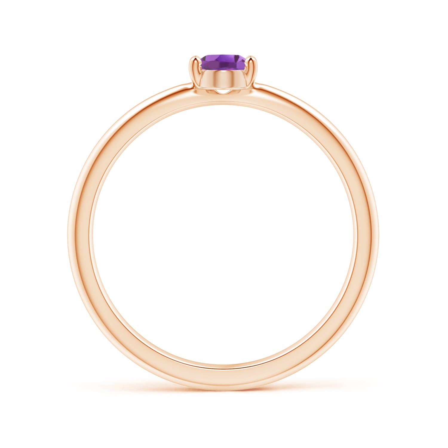 A - Amethyst / 0.4 CT / 14 KT Rose Gold