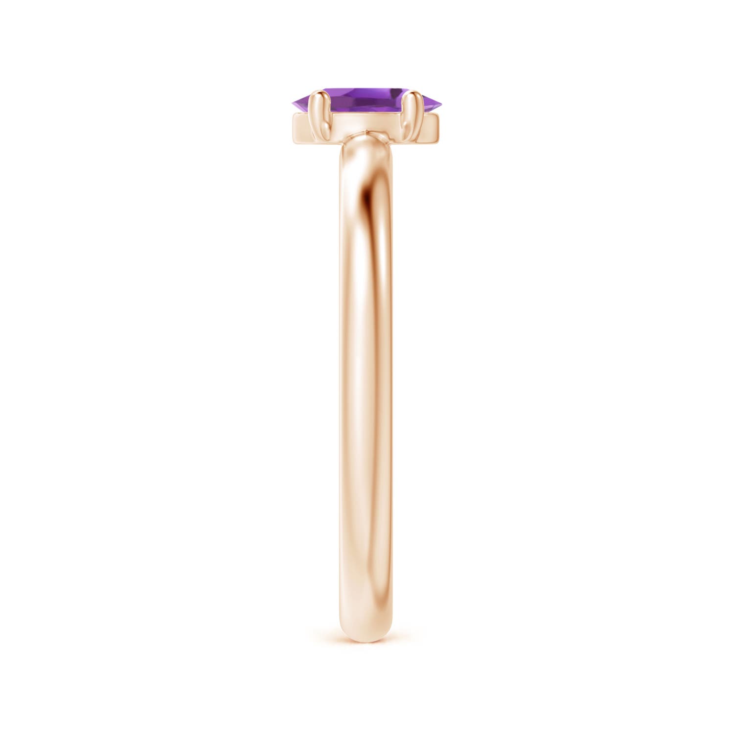 A - Amethyst / 0.4 CT / 14 KT Rose Gold