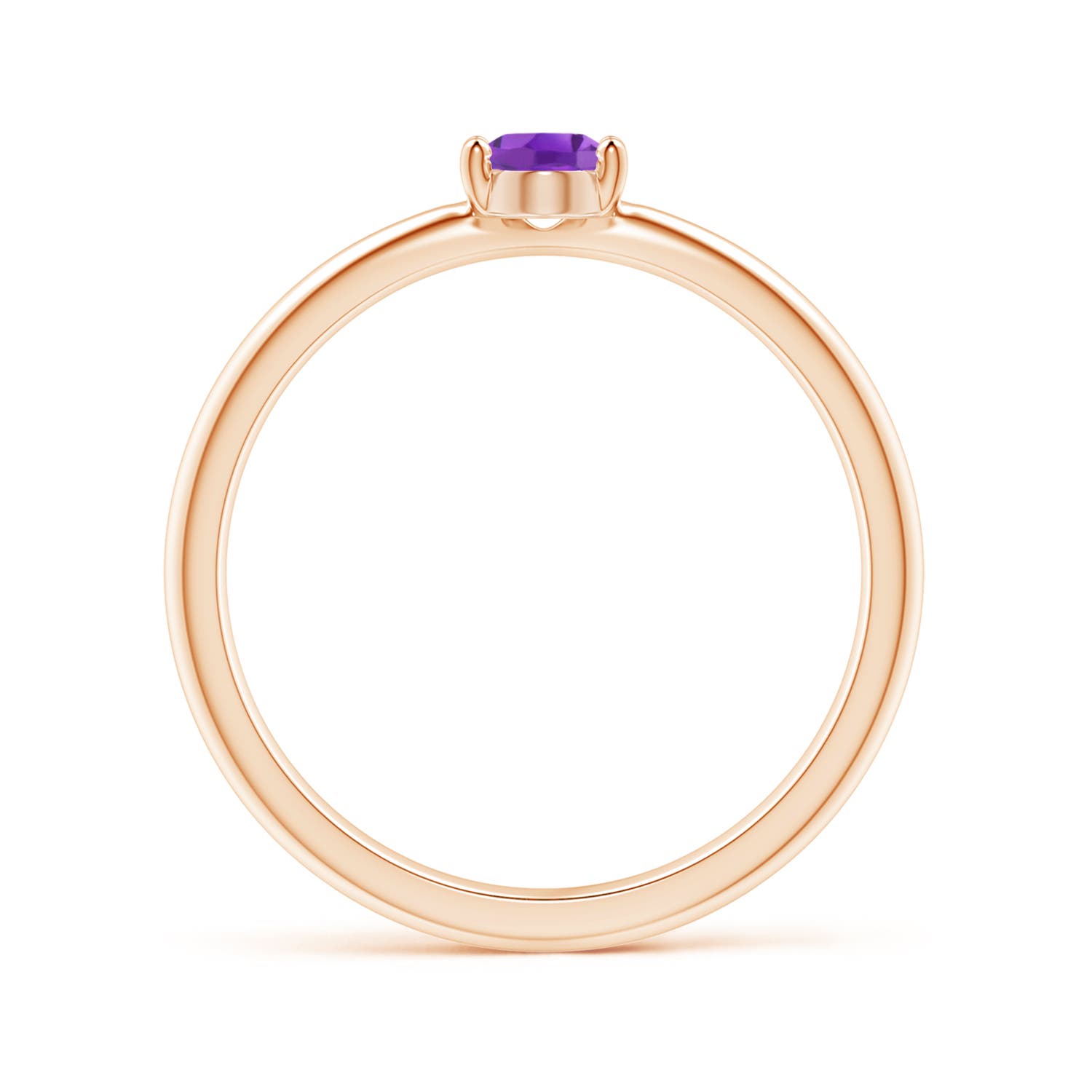 AA - Amethyst / 0.4 CT / 14 KT Rose Gold