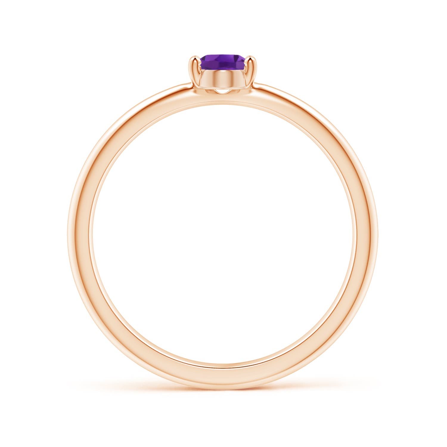 AAA - Amethyst / 0.4 CT / 14 KT Rose Gold