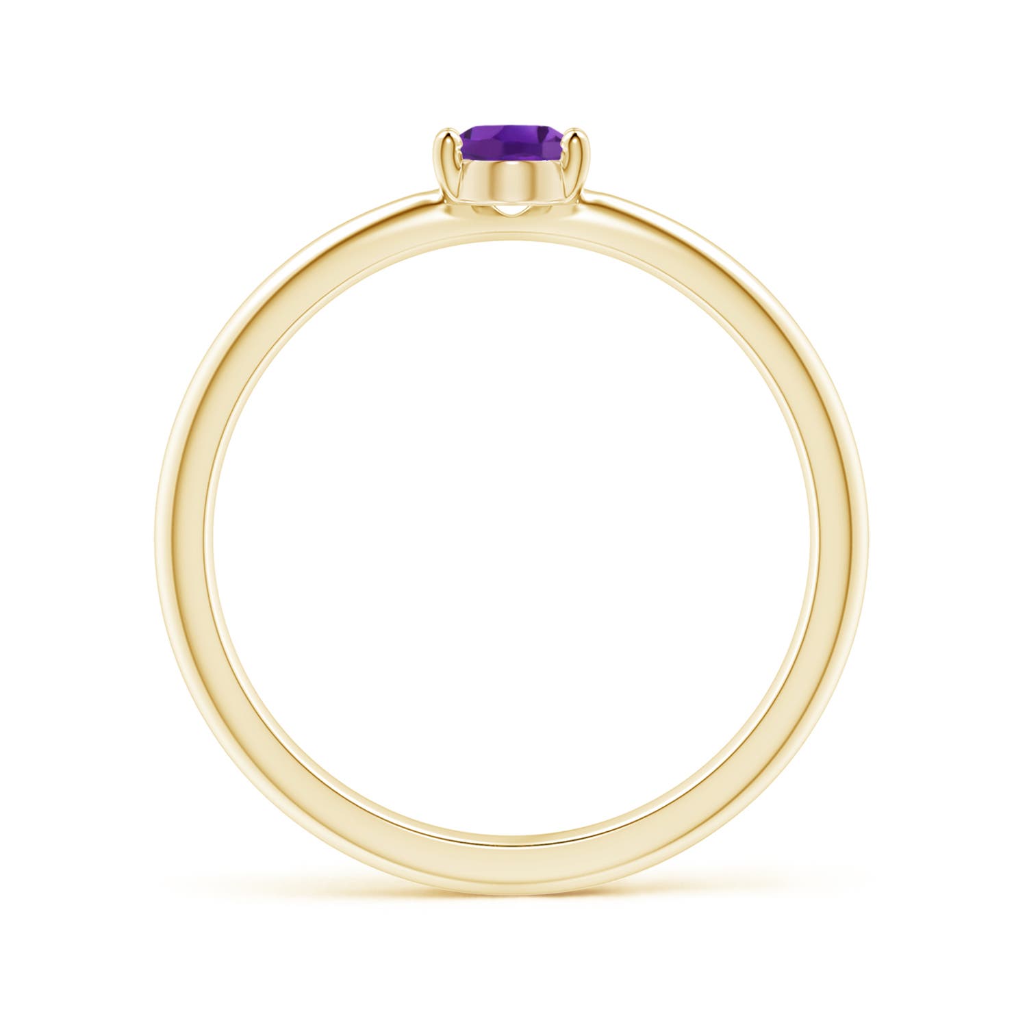 AAA - Amethyst / 0.4 CT / 14 KT Yellow Gold