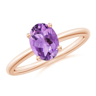 Oval A Amethyst