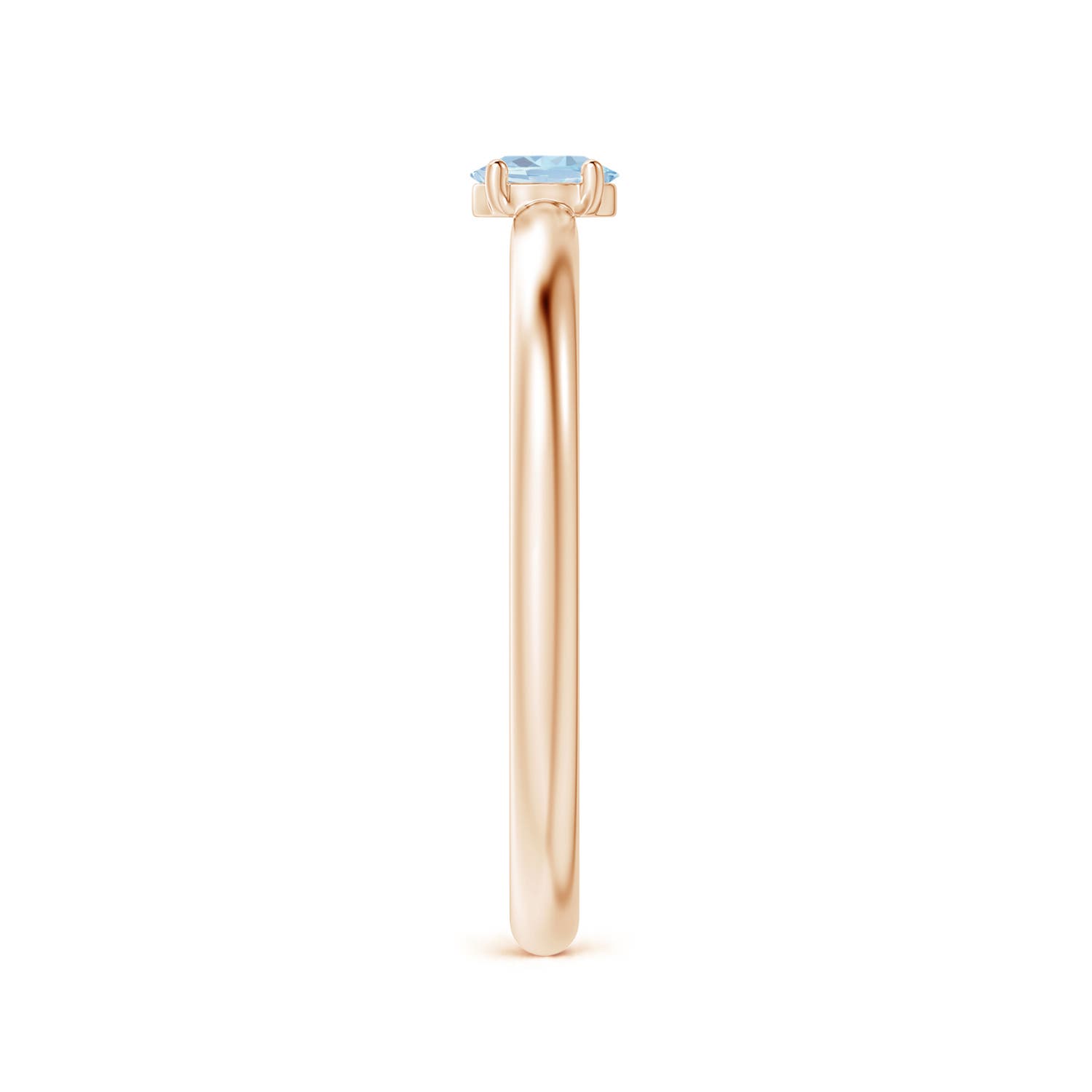 A - Aquamarine / 0.15 CT / 14 KT Rose Gold