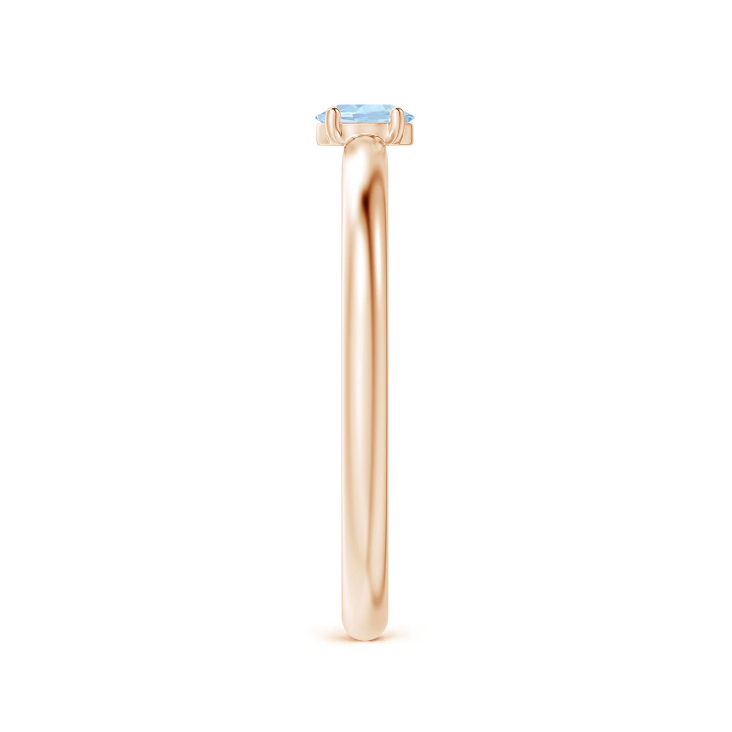 AA - Aquamarine / 0.15 CT / 14 KT Rose Gold