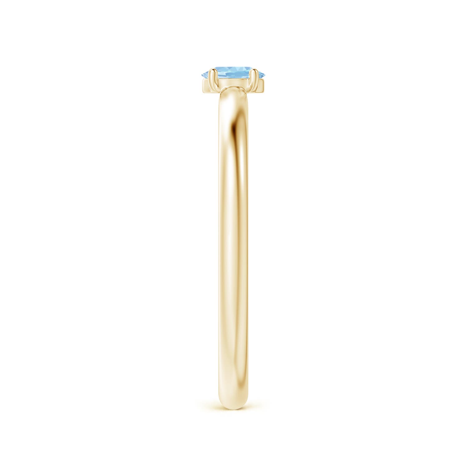 AAA - Aquamarine / 0.15 CT / 14 KT Yellow Gold