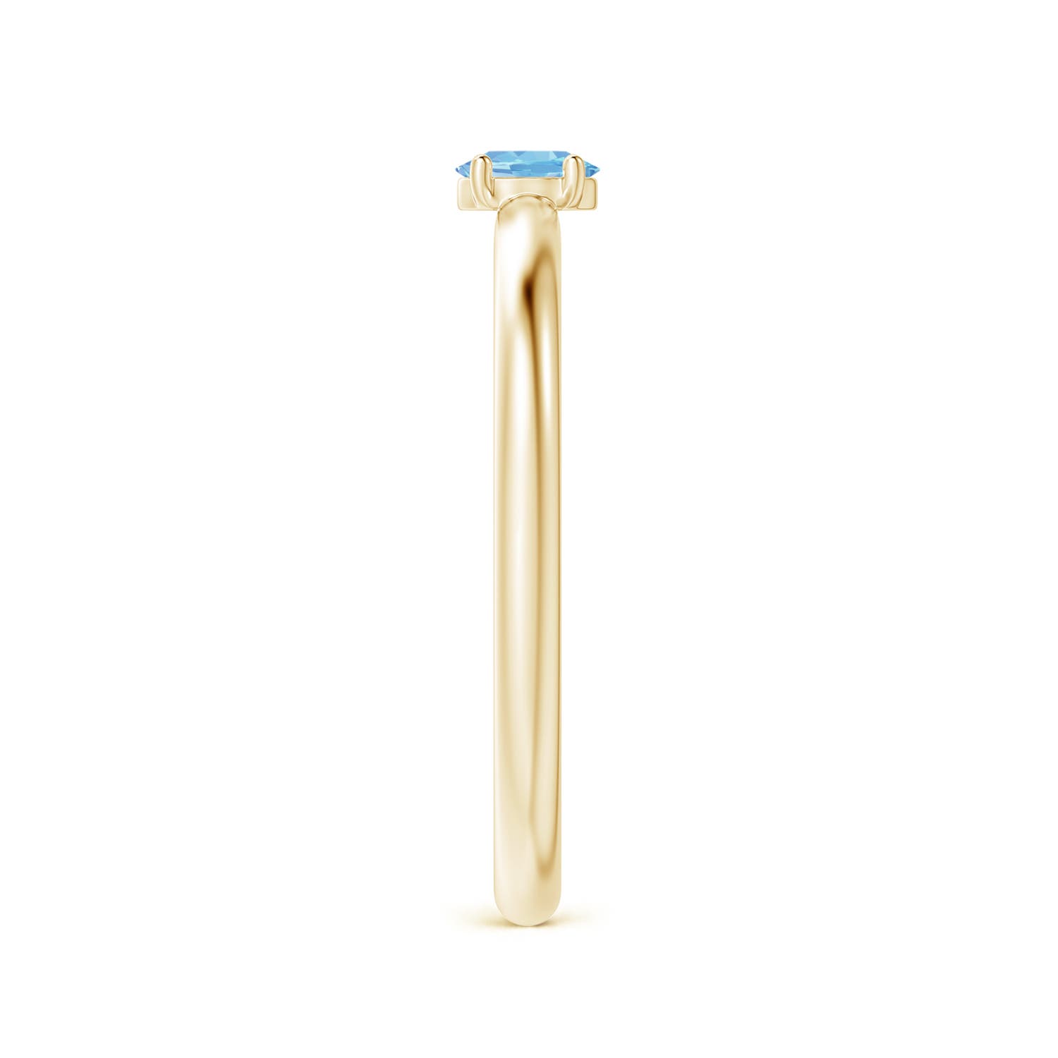 AAAA - Aquamarine / 0.15 CT / 14 KT Yellow Gold