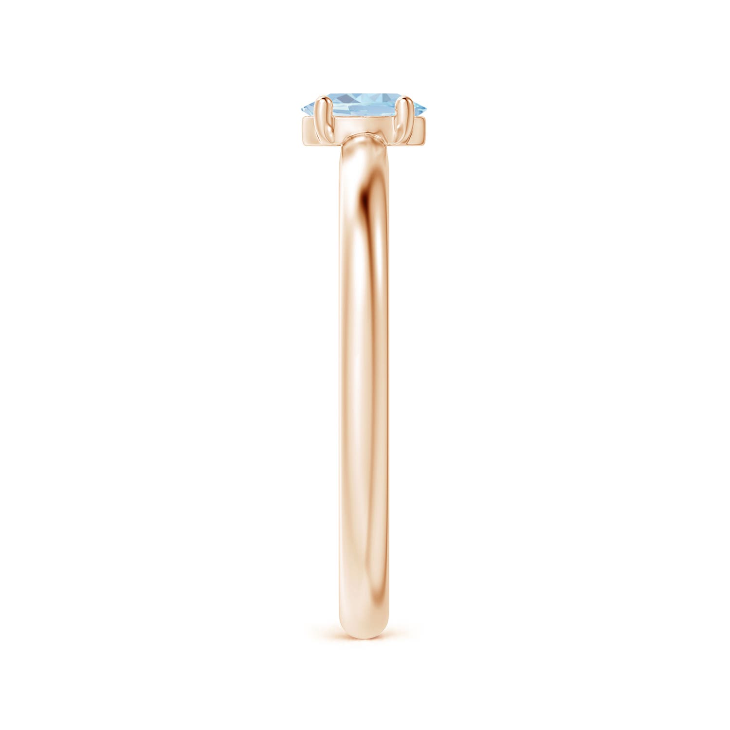 A - Aquamarine / 0.3 CT / 14 KT Rose Gold