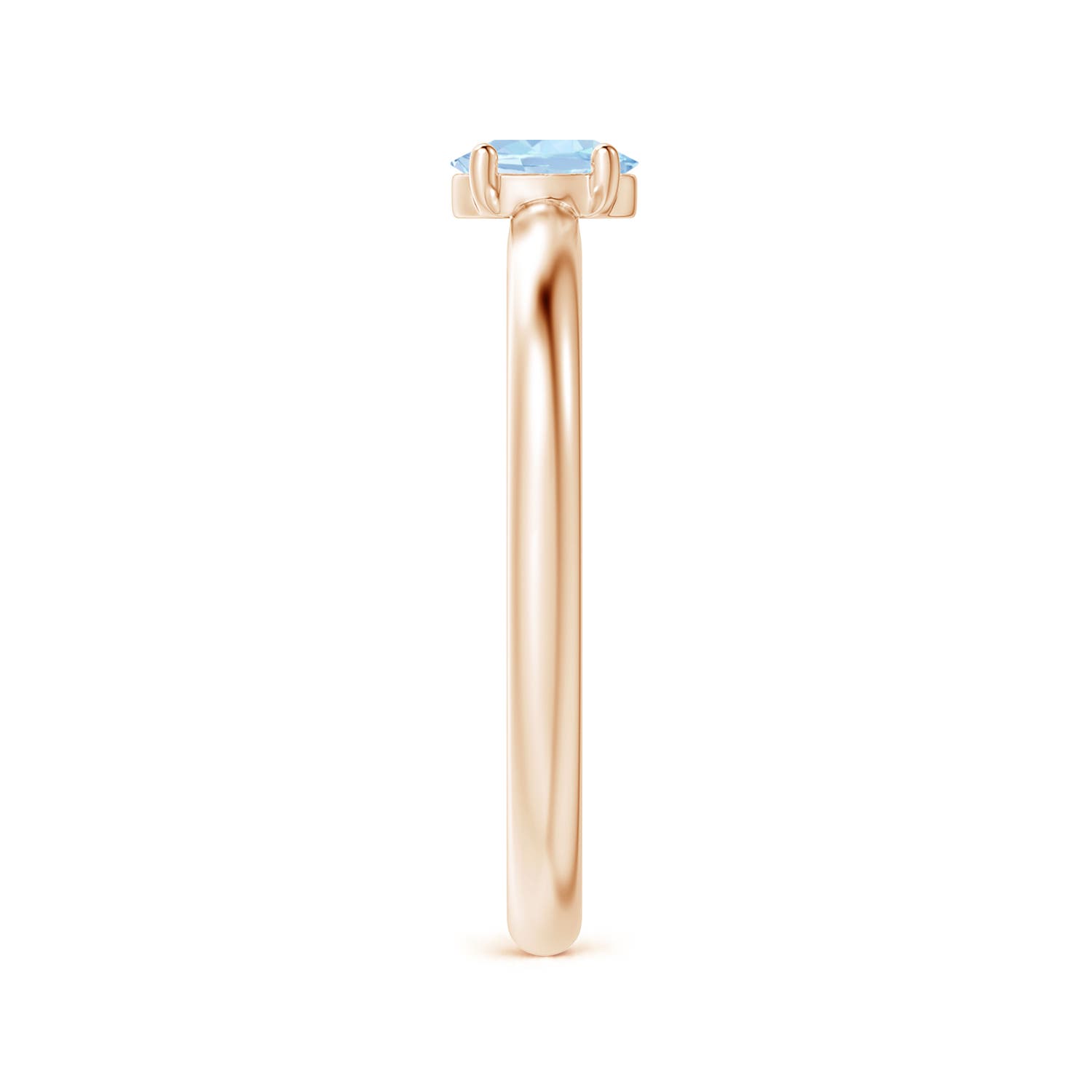 AA - Aquamarine / 0.3 CT / 14 KT Rose Gold