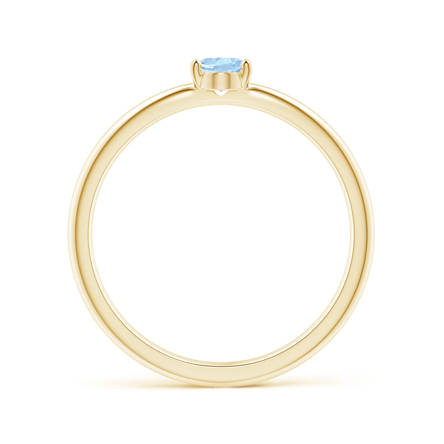 AA - Aquamarine / 0.3 CT / 14 KT Yellow Gold