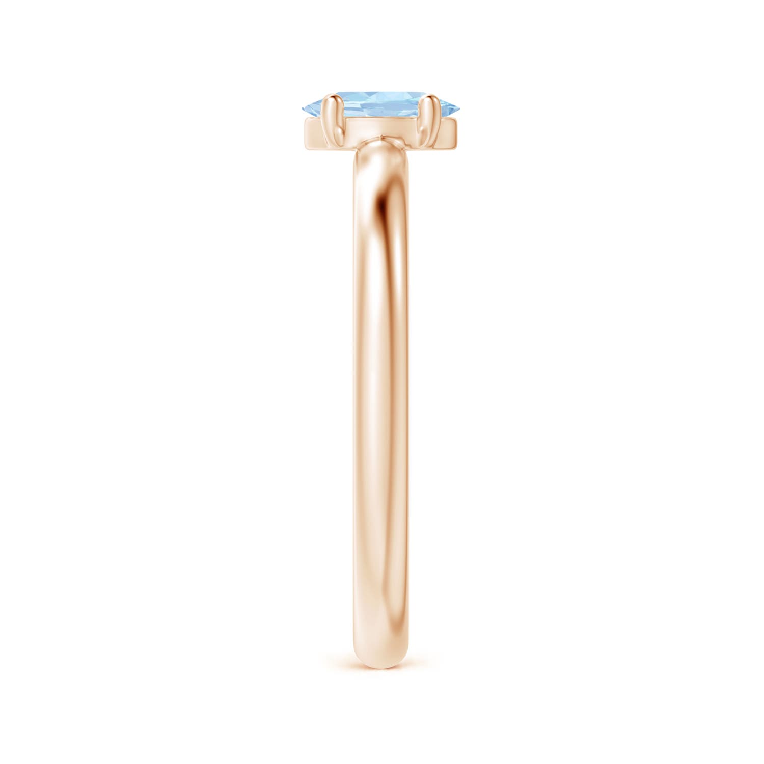 AA - Aquamarine / 0.4 CT / 14 KT Rose Gold