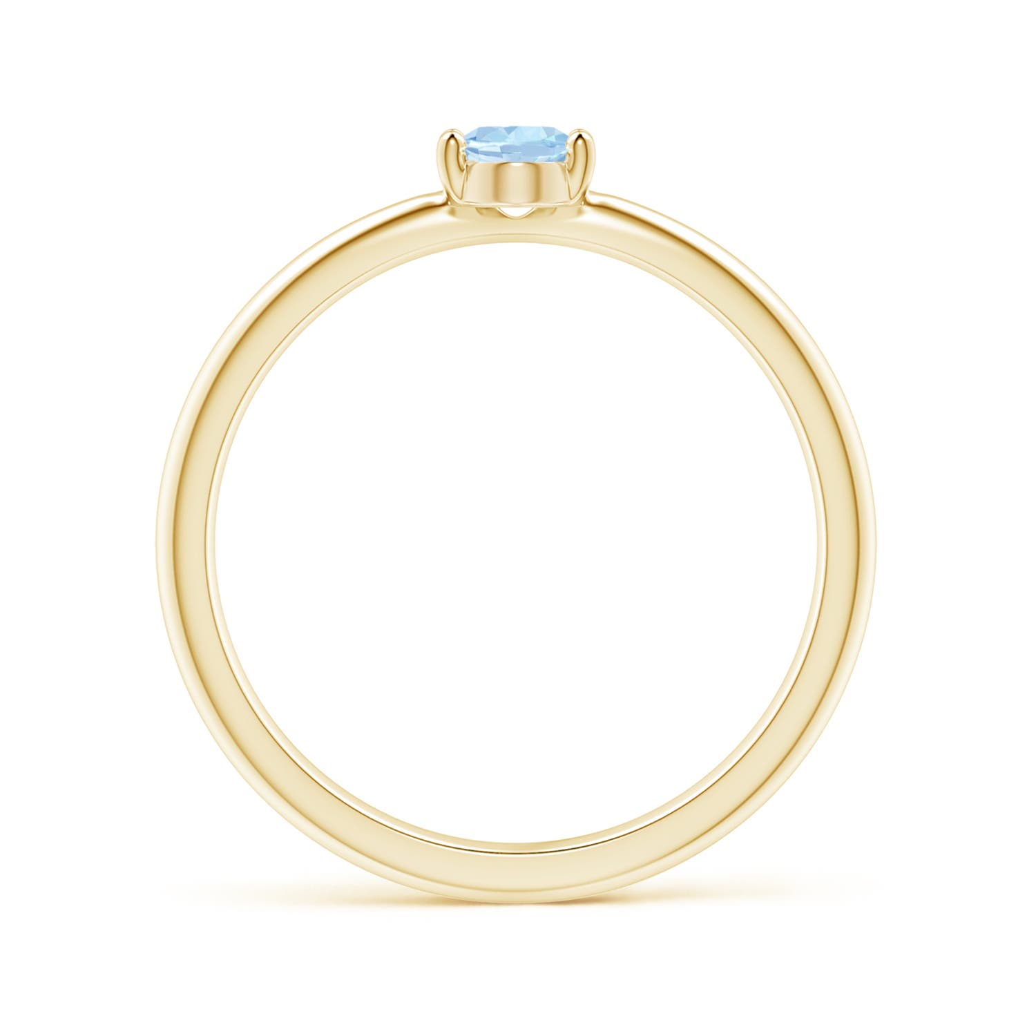 AA - Aquamarine / 0.4 CT / 14 KT Yellow Gold