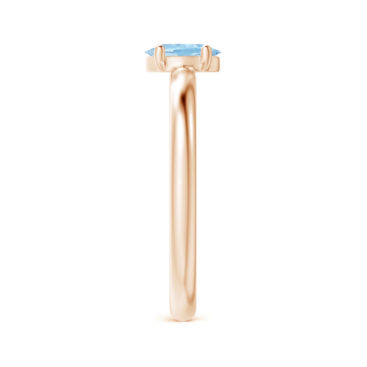 AAA - Aquamarine / 0.4 CT / 14 KT Rose Gold