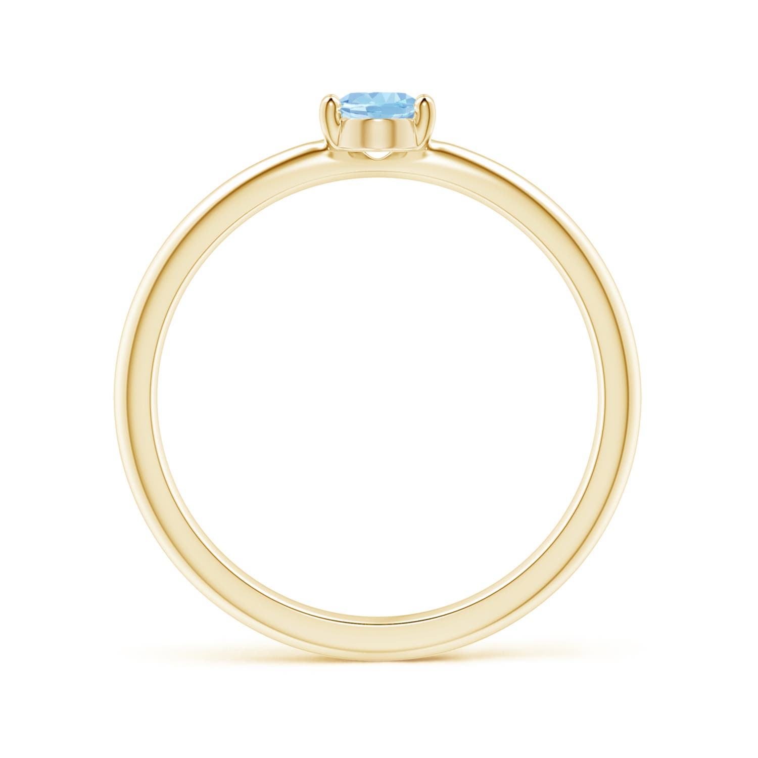 AAA - Aquamarine / 0.4 CT / 14 KT Yellow Gold