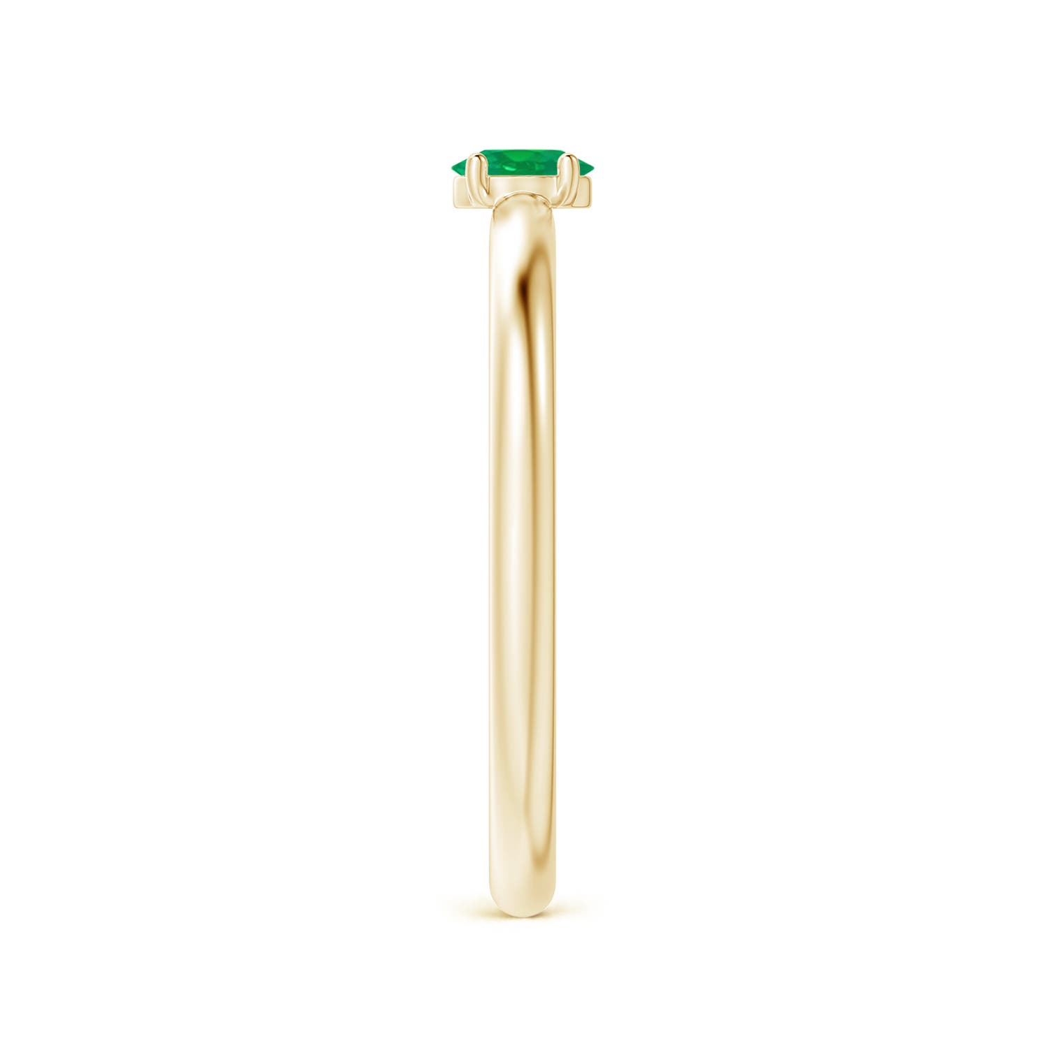 AA - Emerald / 0.12 CT / 14 KT Yellow Gold