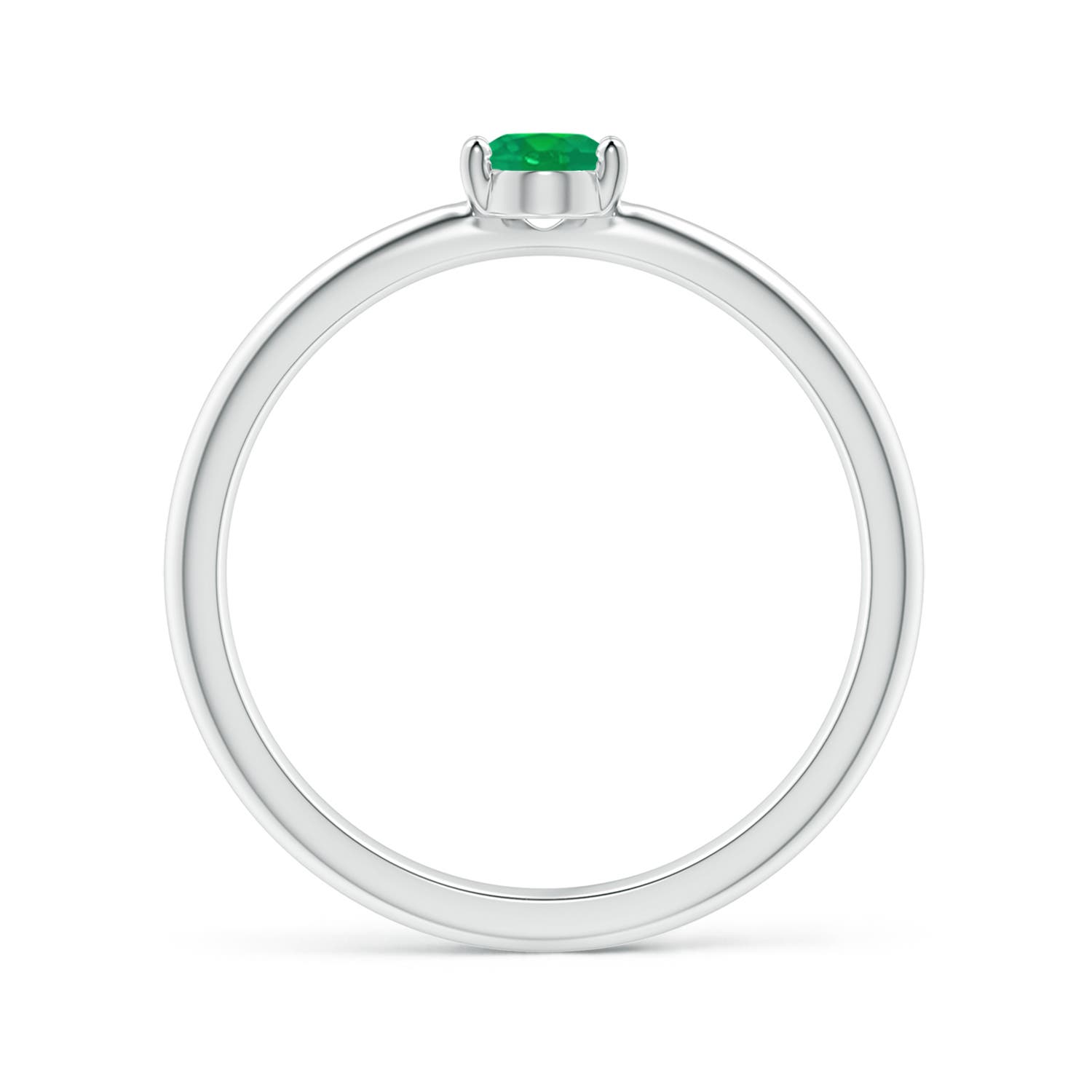 AA - Emerald / 0.4 CT / 14 KT White Gold