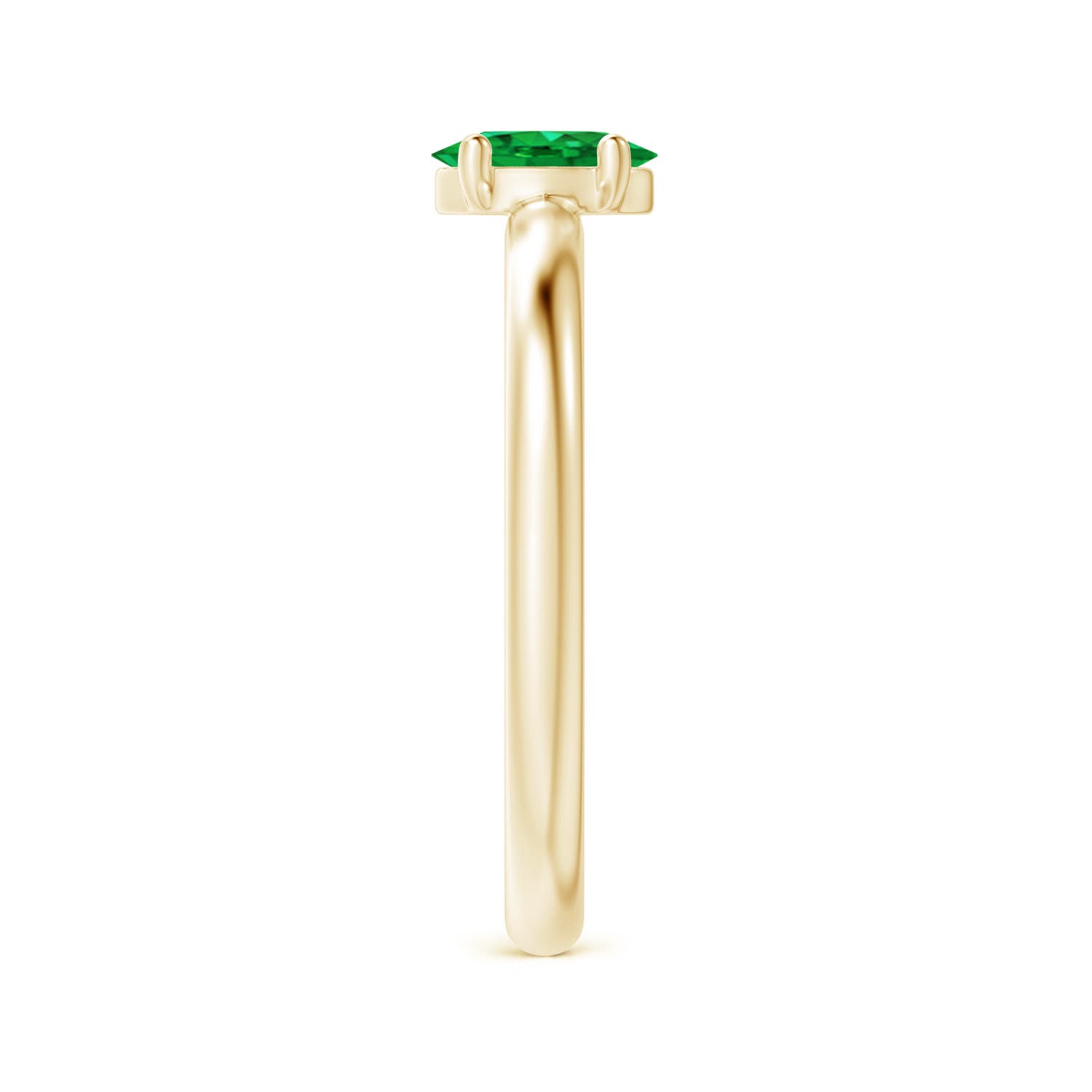 AAA - Emerald / 0.4 CT / 14 KT Yellow Gold