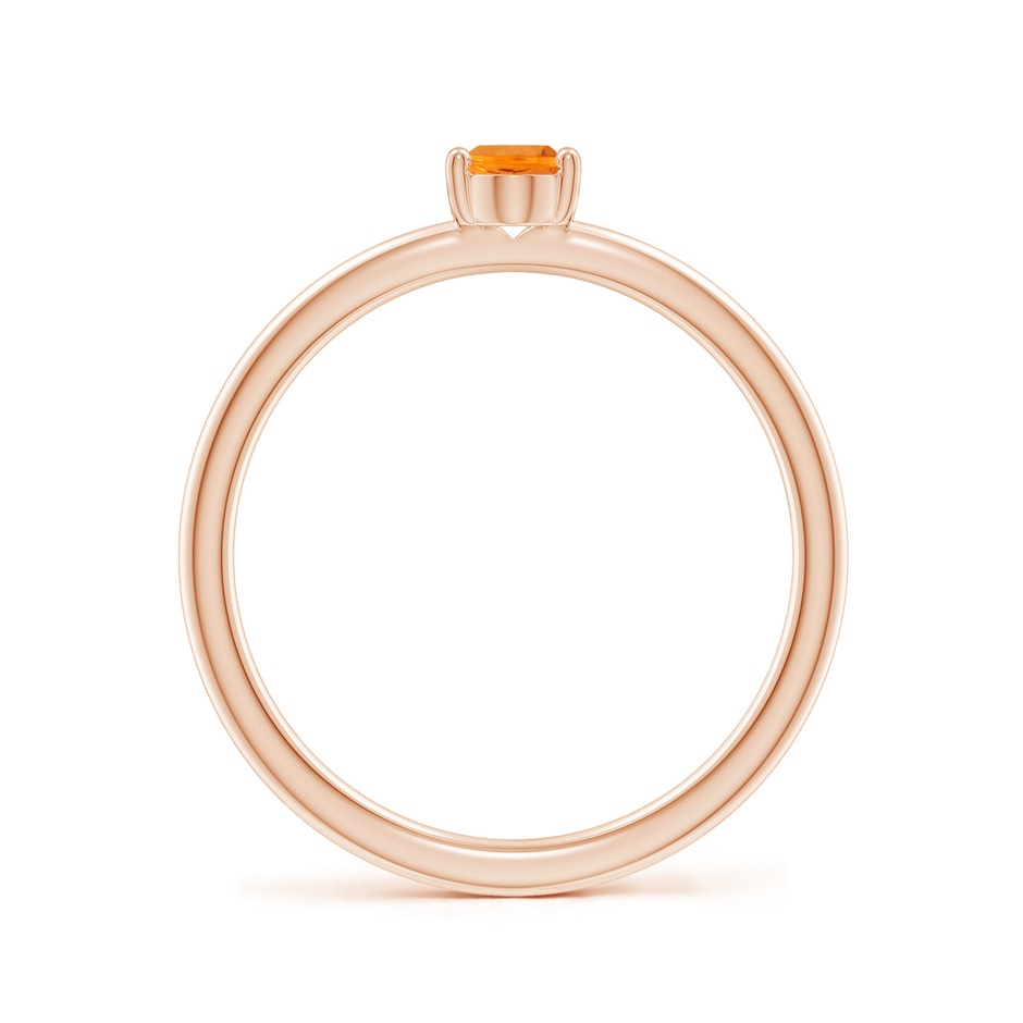 6x4mm AA Classic Solitaire Oval Fire Opal Promise Ring in Rose Gold side 199