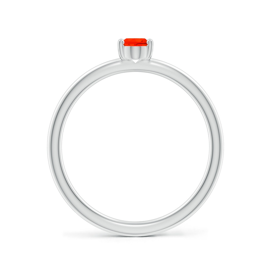 6x4mm AAAA Classic Solitaire Oval Fire Opal Promise Ring in 18K White Gold side 199