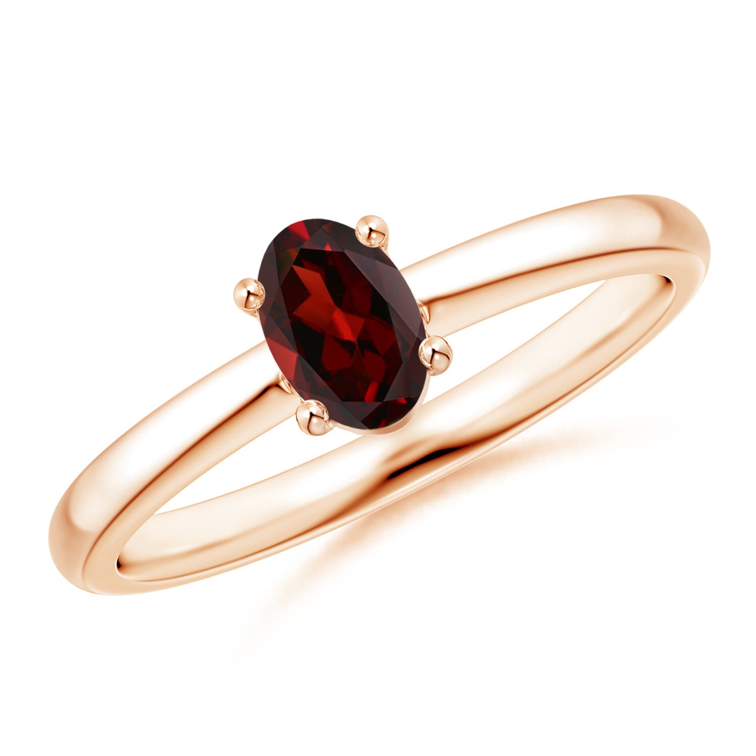 AAA - Garnet / 0.55 CT / 14 KT Rose Gold