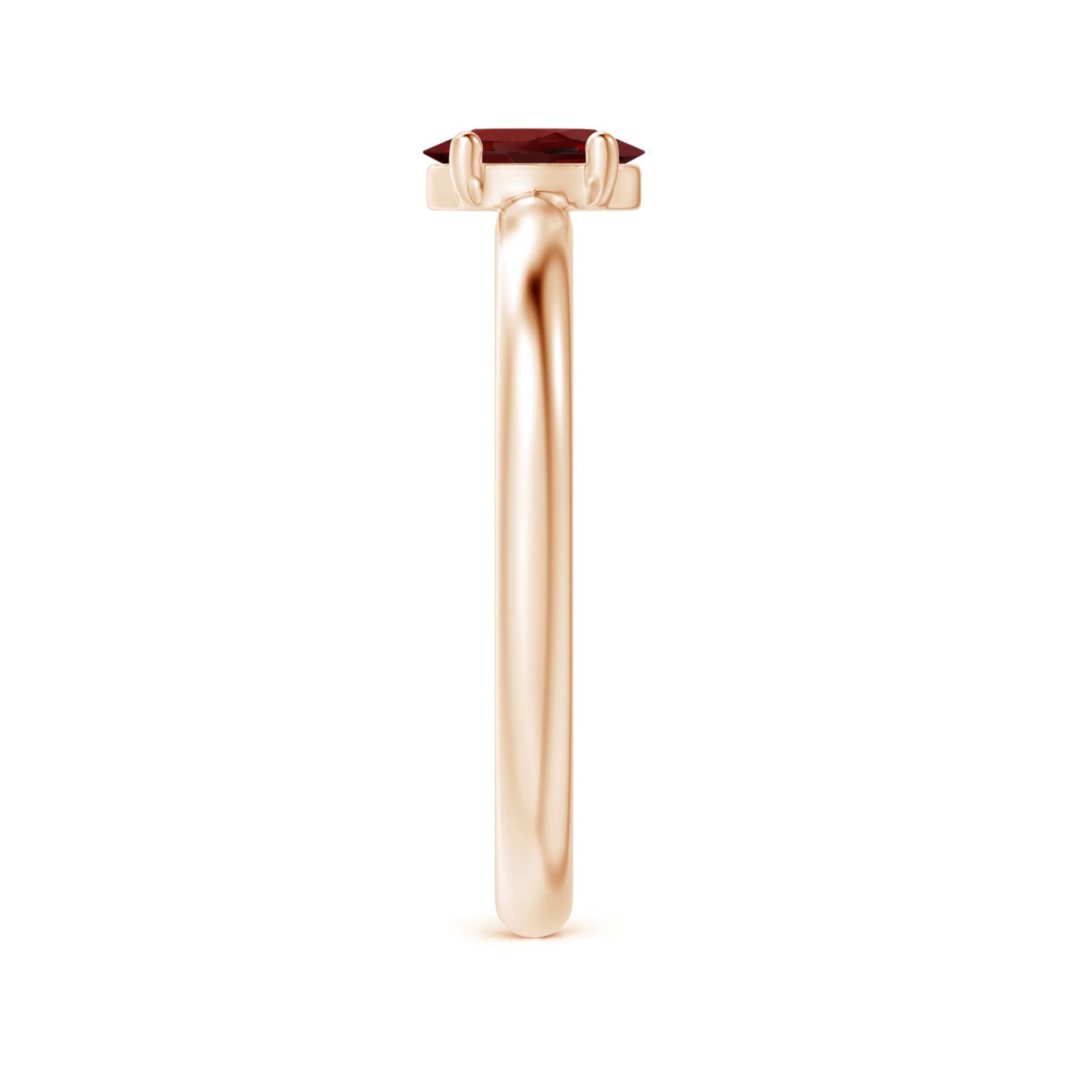 AAAA - Garnet / 0.55 CT / 14 KT Rose Gold