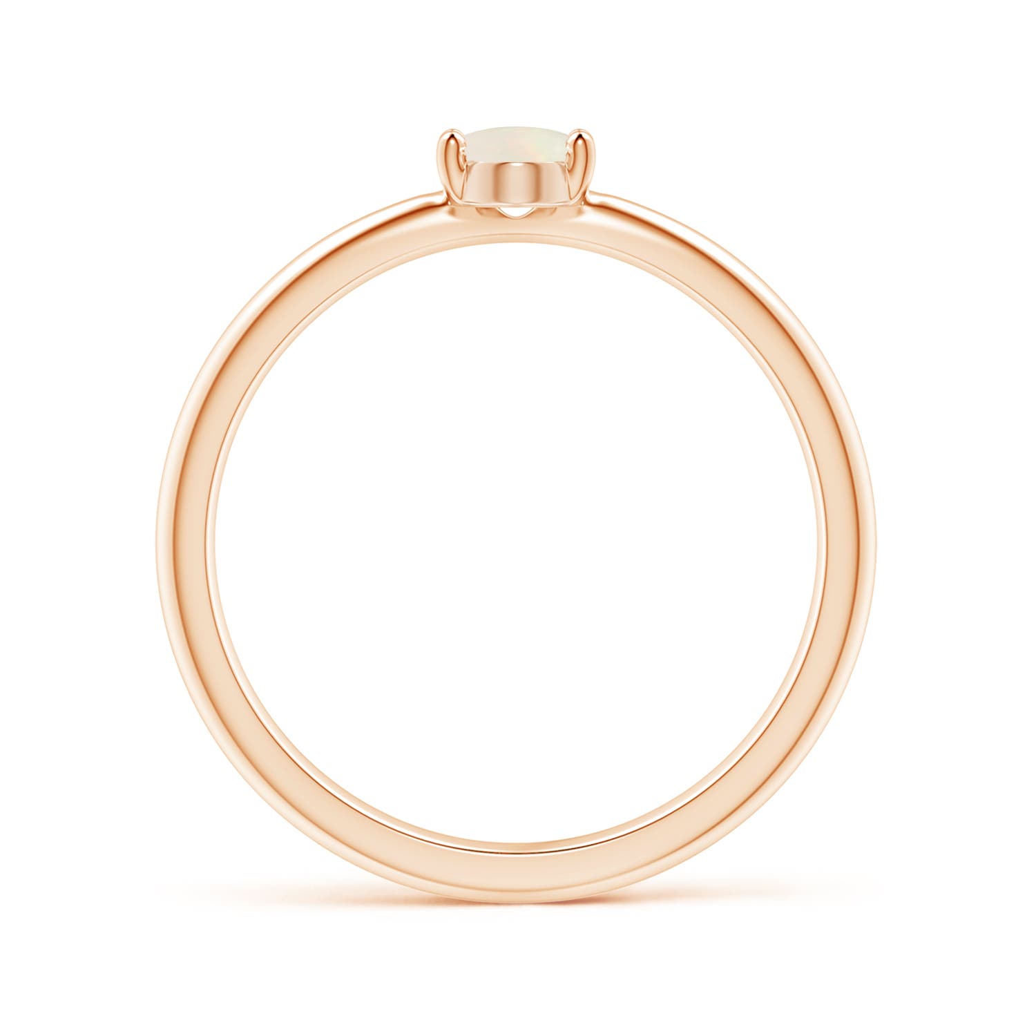 A - Opal / 0.28 CT / 14 KT Rose Gold