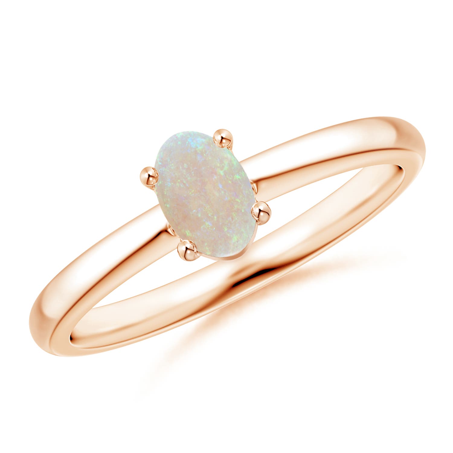 AA - Opal / 0.28 CT / 14 KT Rose Gold