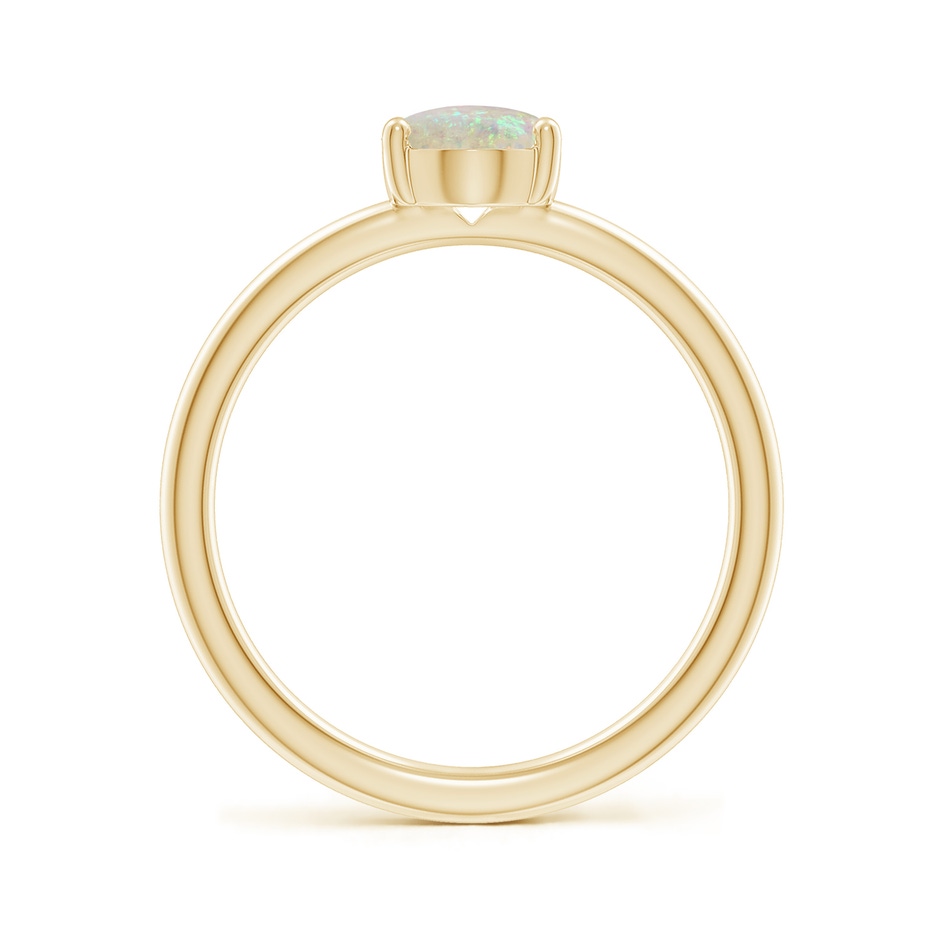 8x6mm AAA Classic Solitaire Oval Opal Promise Ring in 18K Yellow Gold side 199