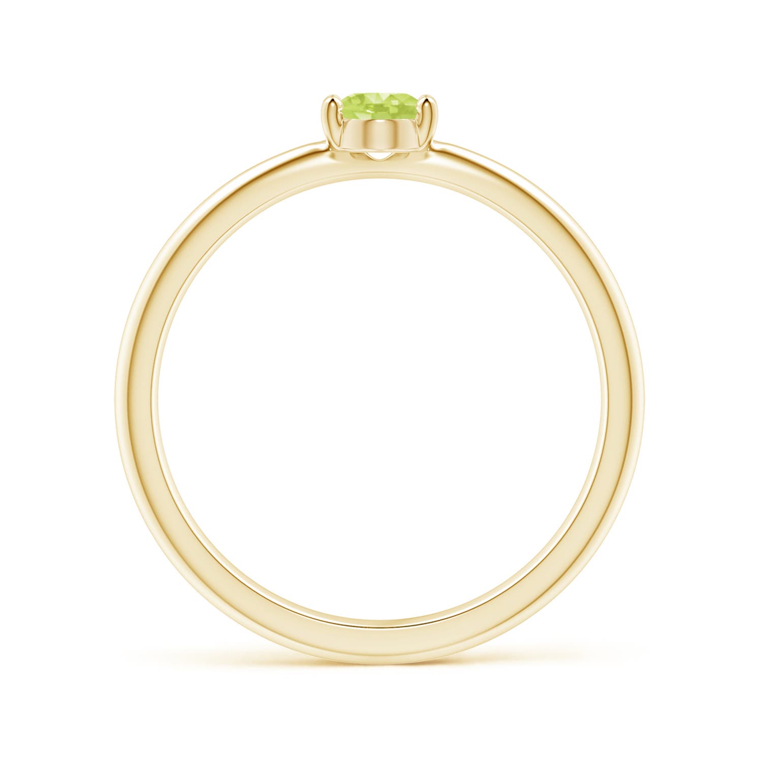 A - Peridot / 0.48 CT / 14 KT Yellow Gold