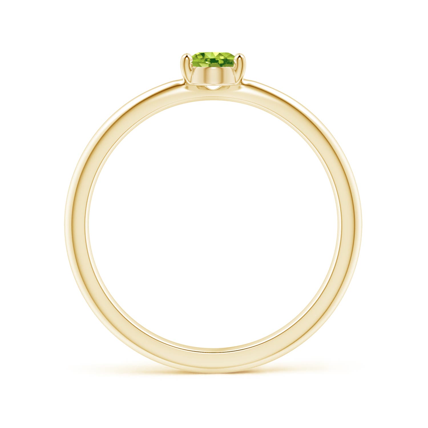 AAA - Peridot / 0.48 CT / 14 KT Yellow Gold