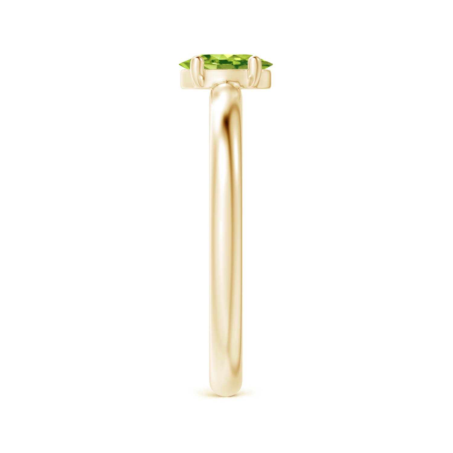 AAA - Peridot / 0.48 CT / 14 KT Yellow Gold