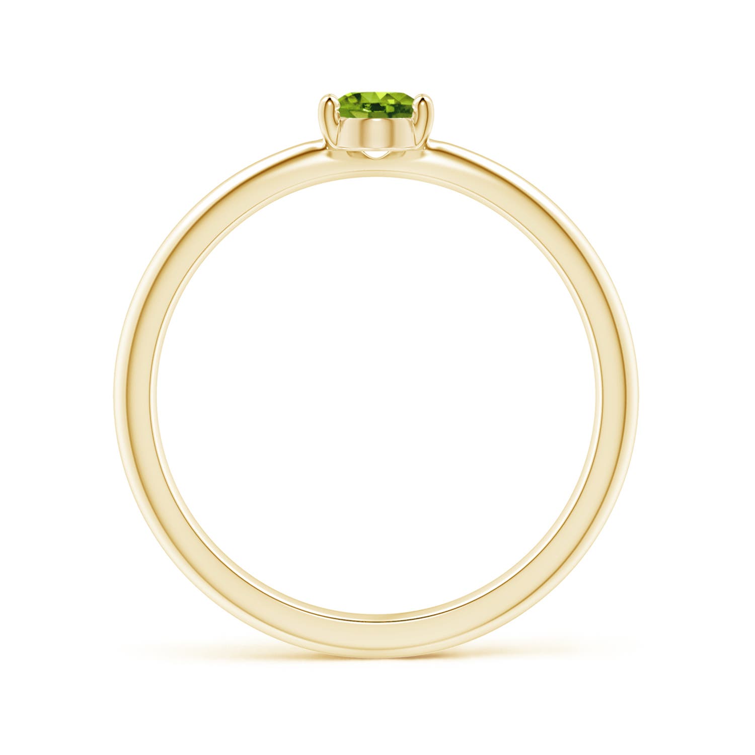 AAAA - Peridot / 0.48 CT / 14 KT Yellow Gold