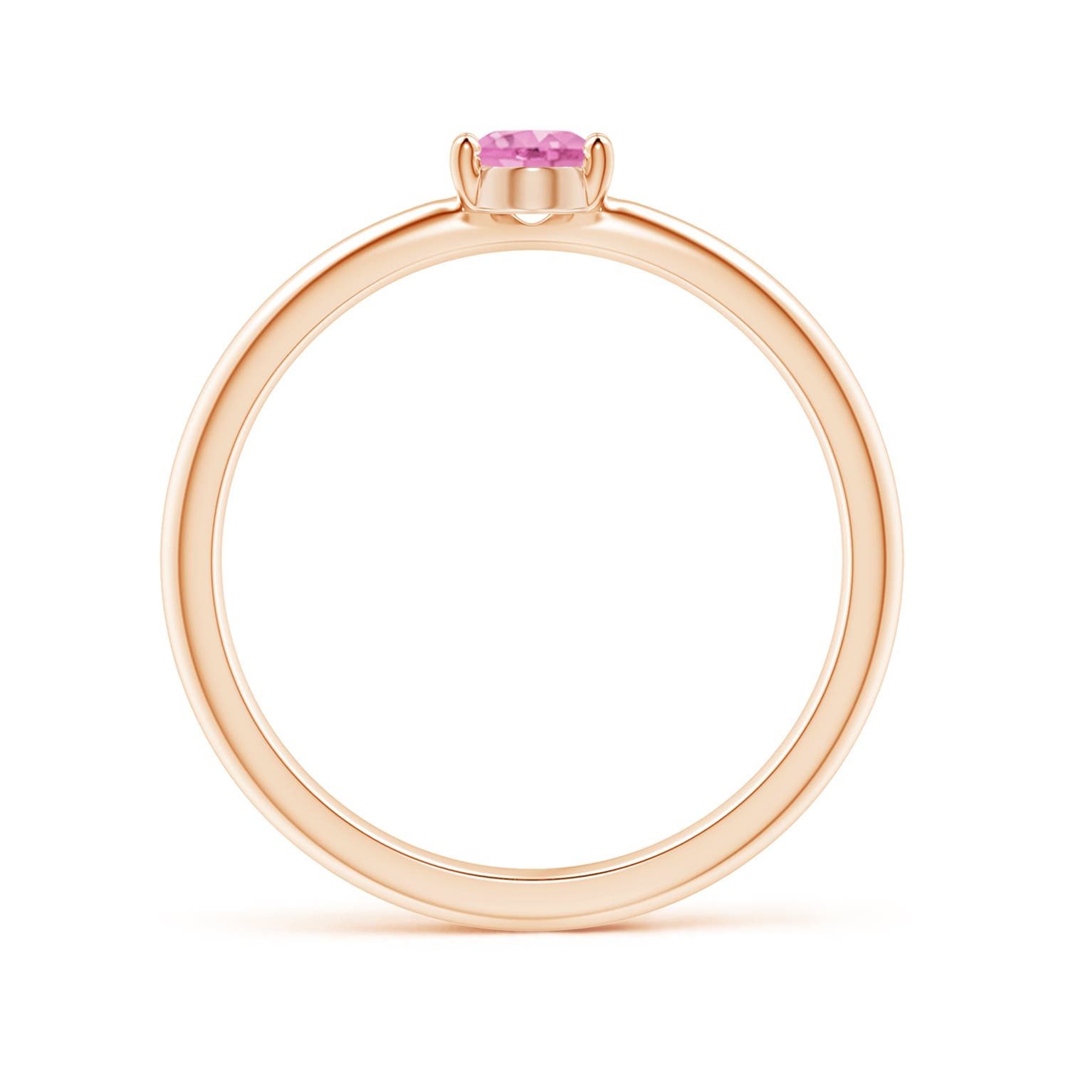 A - Pink Sapphire / 0.55 CT / 14 KT Rose Gold