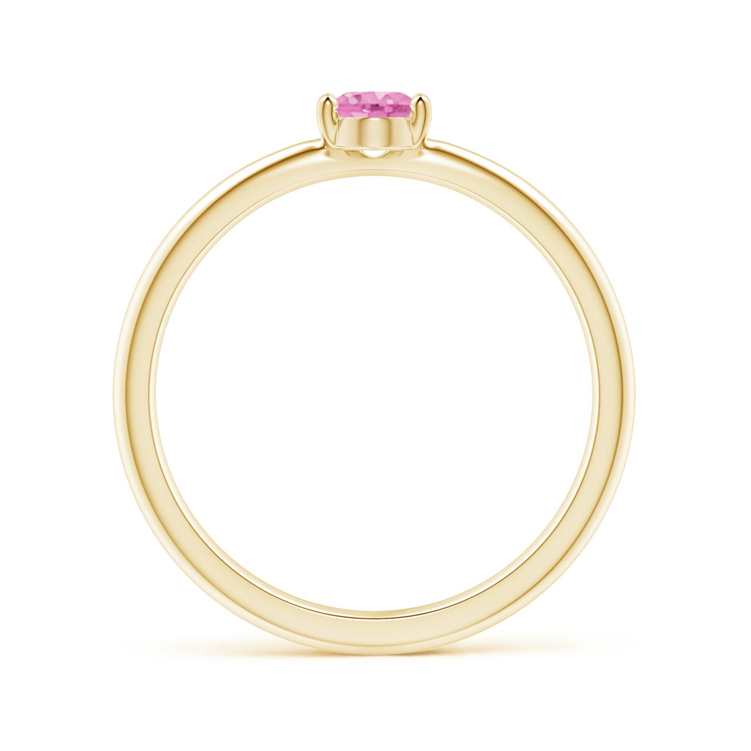 A - Pink Sapphire / 0.55 CT / 14 KT Yellow Gold