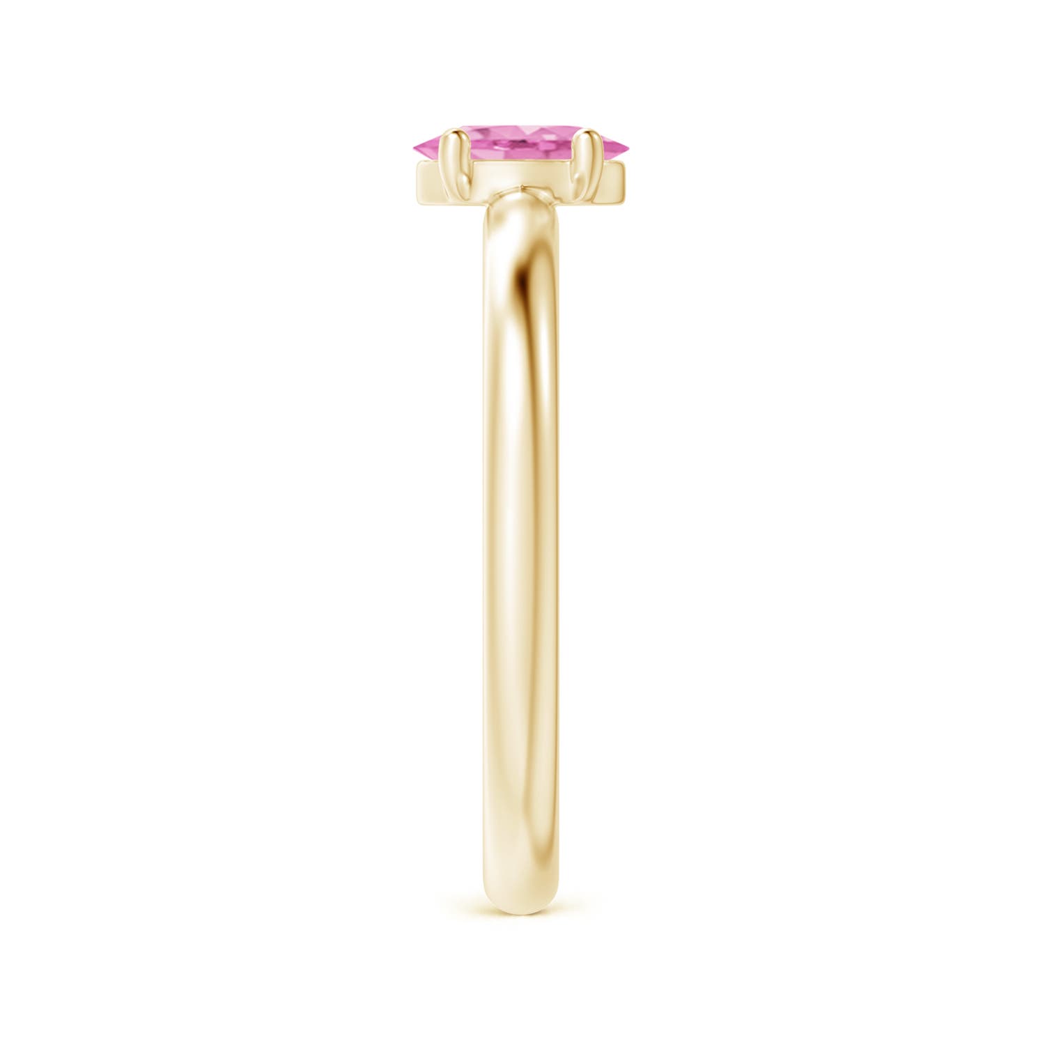 A - Pink Sapphire / 0.55 CT / 14 KT Yellow Gold