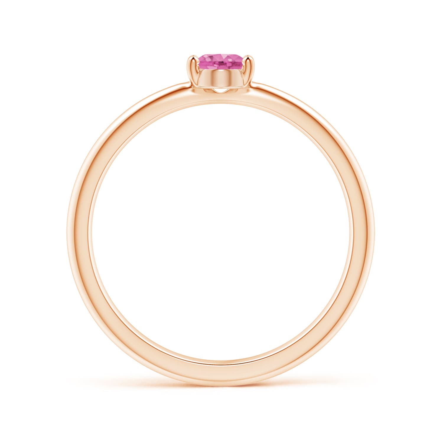 AA - Pink Sapphire / 0.55 CT / 14 KT Rose Gold